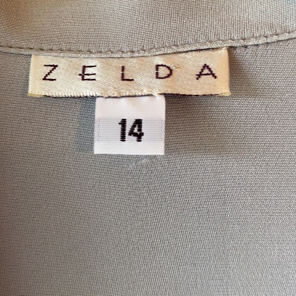 Zelda Gray Silk Blouse - Picture 3 of 6